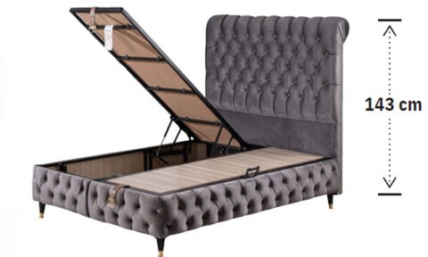 Cappy 100*200 cm Tek Kişilik Başlıklı Baza