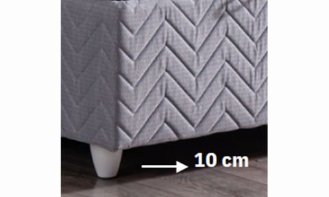 Kristal 120*200cm Tek Kişilik Başlıklı Baza Seti