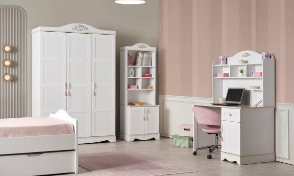 Sahra Genç Odası(3 Kapılı Dolap, Karyola, Komodin)