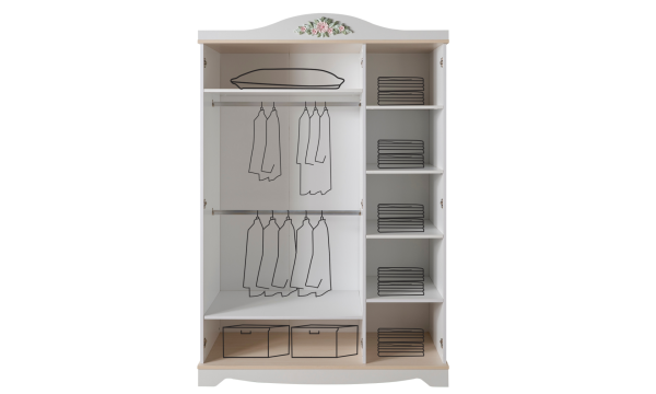 Sahra Genç Odası(3 Kapılı Dolap, Karyola, Komodin)