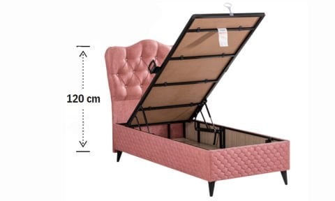 Rose 100*200 cm Tek Kişilik Başlıklı Baza Seti
