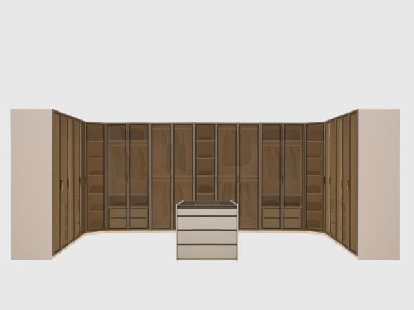 Kumsala Yatak Odası ( köşe dolaplı )