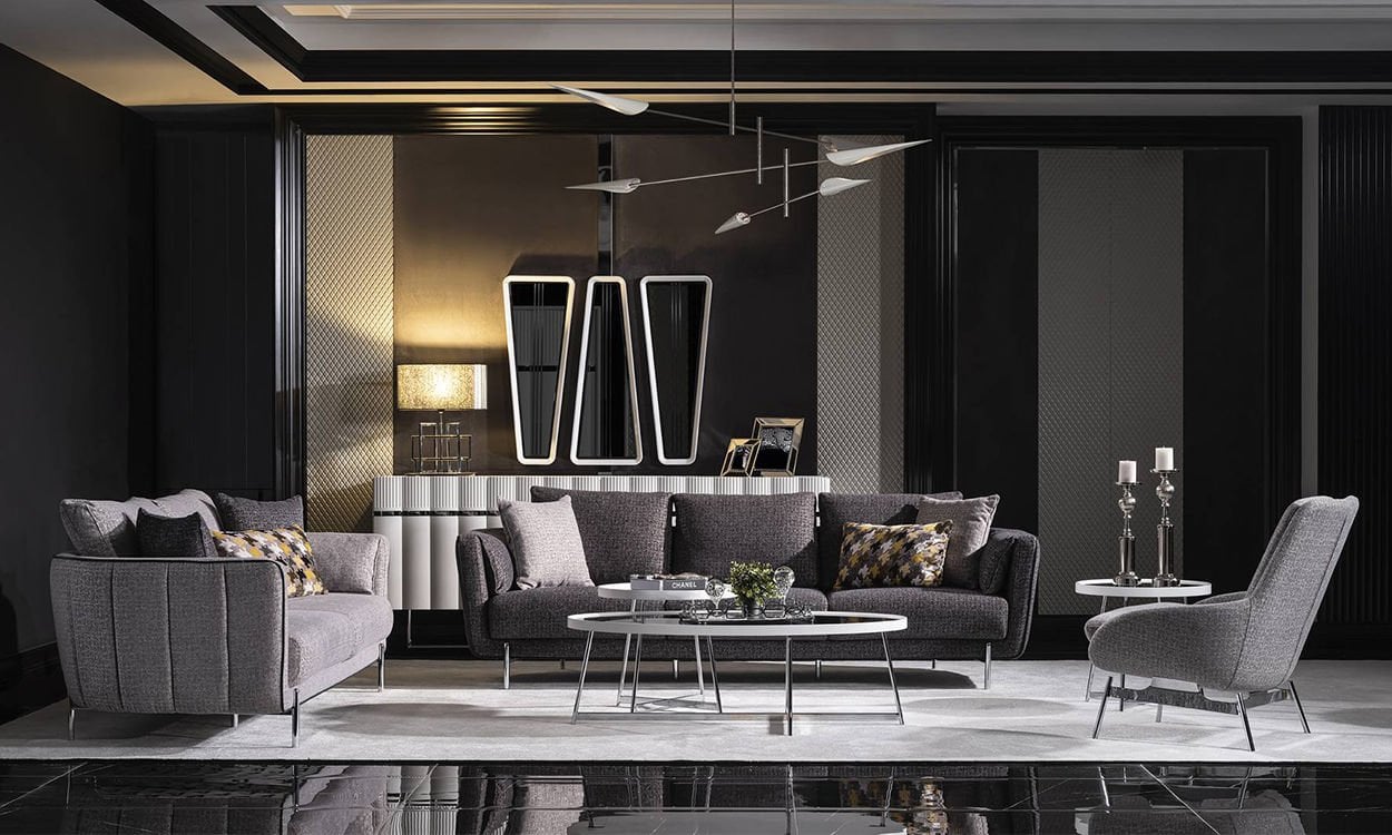 Aqua Modern Koltuk Takımı (4+3+1)
