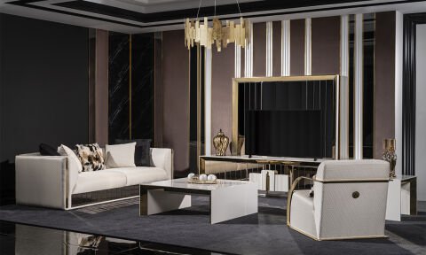 Vegas Modern Koltuk Takımı (4+3+1+1)