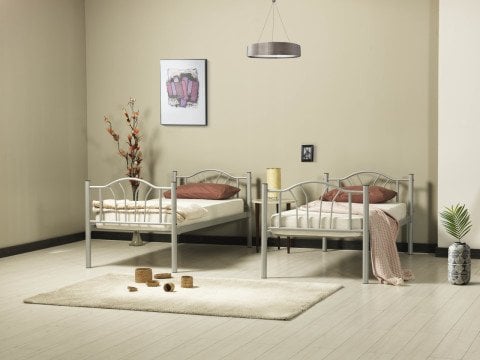Royal 90*200 cm Tek Kişilik Metal Ferforje  Karyola