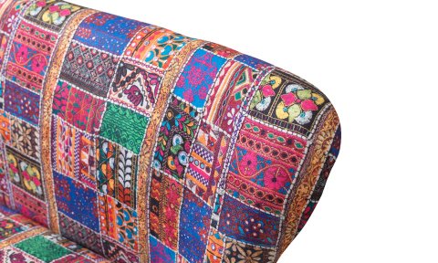 Mila Patchwork Çay Seti Tekli Koltuk, Berjer (Salon, Balkon, Cafe Ofis)
