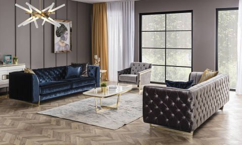 Gloria Chester Modern Koltuk Takımı (4+3+1)