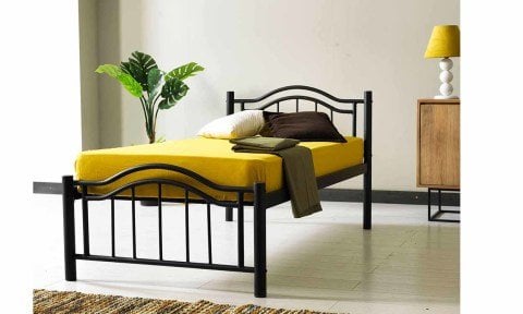 Beray Tek Kişilik Metal Ferforje Karyola 100*200 cm