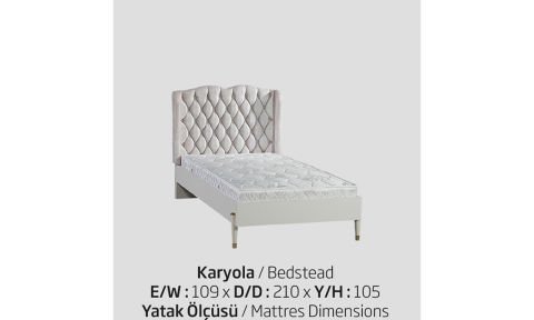Enjoy Aytaşı Genç Odası 100*200 cm Başlıklı Karyola