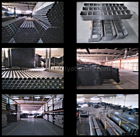 Troya Metal Ferforje Çift Kişilik Karyola 140x200 cm
