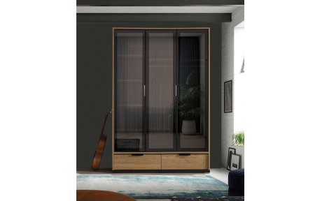 Kolezyum Reflekte Genç Odası Takımı (3 Kapılı Dolap, Komodin, 100*200 cm Başlıklı Karyola)
