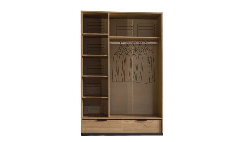 Kolezyum Reflekte Genç Odası Takımı (3 Kapılı Dolap, Komodin, 100*200 cm Başlıklı Karyola)