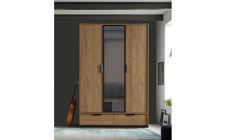 Kolezyum Ceviz Genç Odası Takımı (3 Kapılı Dolap, Komodin, 100*200 cm Başlıklı Karyola)