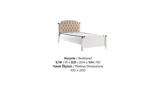 Flexy Genç Odası Takımı (4 Kapılı Dolap * 100-200 Başlıklı Karyola* Komodin)