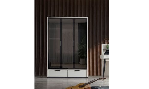 Kolezyum Ay Reflekte Kapak Genç Odası 3 Kapılı Dolap