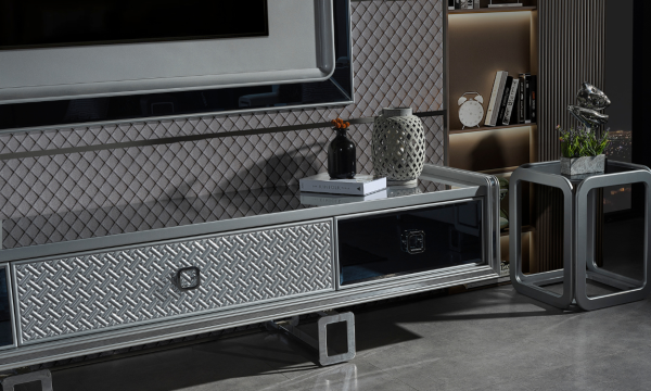 Class Gümüş TV Ünitesi