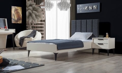 Kolezyum Ay Tek Kapak Reflekte Genç Odası 120*200 Başlıklı Karyola