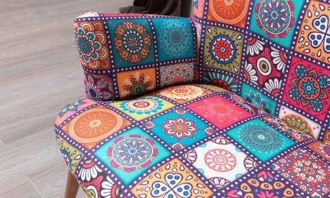 Liya Patchwork 2+1+1 Çay Seti (Salon, Balkon, Cafe Ofis)