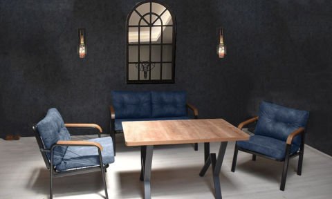 Quantum 2+1+1 Bahçe Mobilyası (Salon, Balkon, Cafe Ofis)