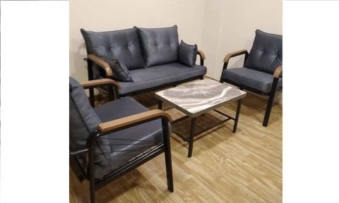 Quantum İkili Koltuk Bahçe Mobilyası (Salon, Balkon, Cafe Ofis)