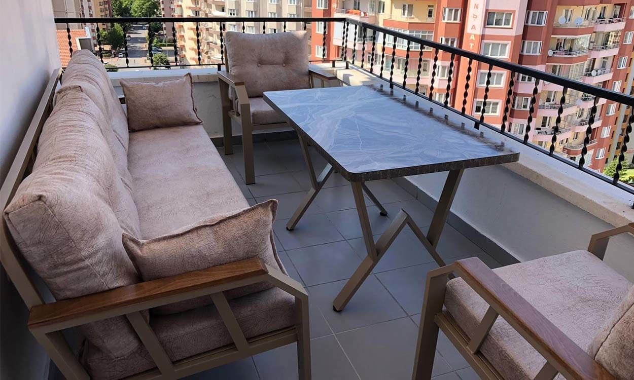 Holiday 3+1+1+Sehpa Bahçe Mobilyası (Salon, Balkon, Cafe Ofis)