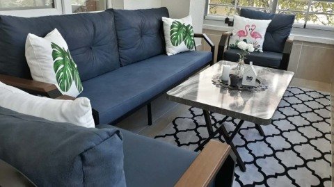 Holiday 3+1+1+Sehpa Bahçe Mobilyası (Salon, Balkon, Cafe Ofis)