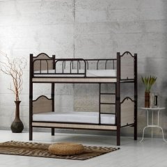 Sedef Metal Ferforje Tek Kişilik Ranza 90*190 cm