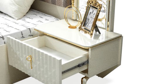 Mozart Bazalı Yatak Odası Takımı (Bench Hediyeli)