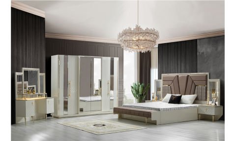 Mozart 160*200 cm Başlıklı Bazalı Karyola