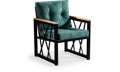 Açelya Yeşil 2+1+1 Bahçe Mobilyası (Salon,Balkon,Cafe,Ofis)