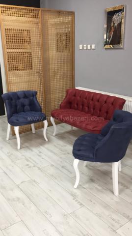 Tual 2+1+1 Çay Seti (Salon, Balkon, Cafe Ofis)