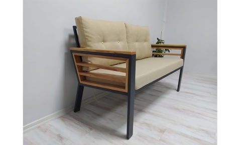 Papatya  Bej 2+1+1 Bahçe Mobilyası (Salon,Balkon,Cafe,Ofis)