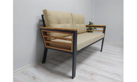 Papatya Bej 2+1+1 ve Masa Bahçe Mobilyası (Salon,Balkon,Cafe,Ofis)