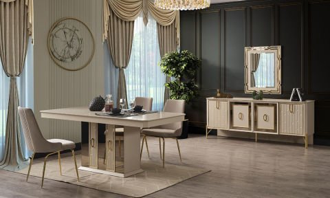 Bahar Yemek Odası Konsol (Vizon-Bej)