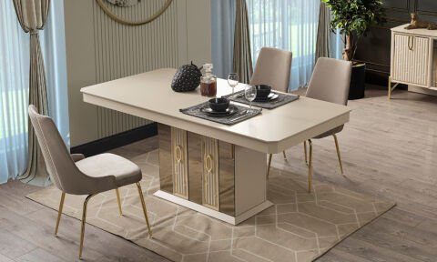Bahar Yemek Masası (Vizon-Bej)