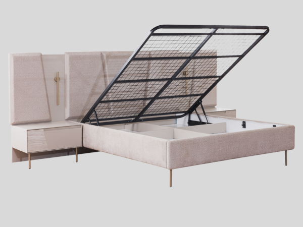 Rams Yatak Odası Takımı(Köşe Dolaplı ve Bazalı)