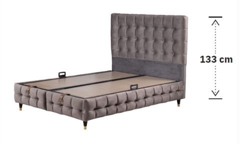 Leon 180*200 cm Çift Kişilik Başlıklı Baza Seti