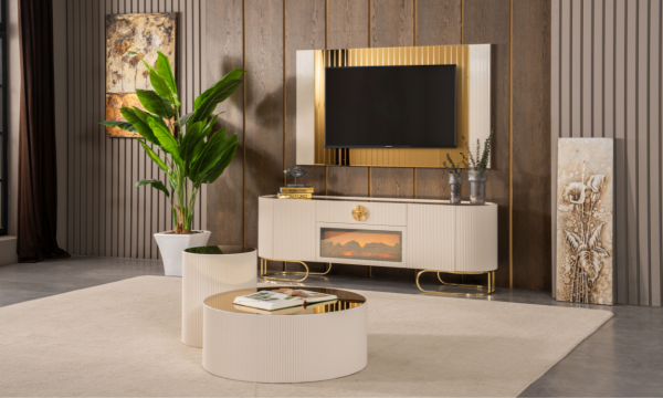 Luccix Orta Sehpa(Gold)