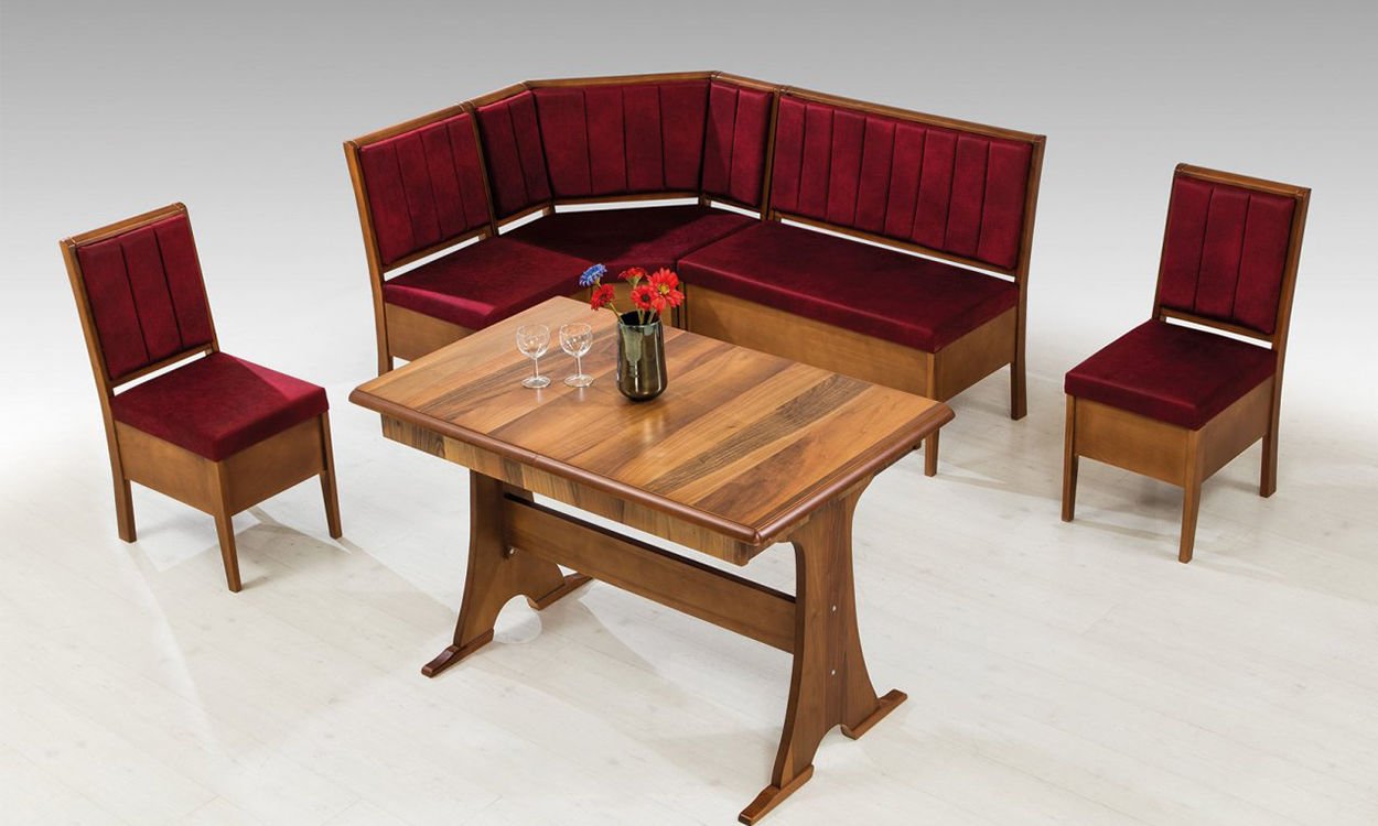 Riva Ekbank+Konfor Masa(Ceviz)