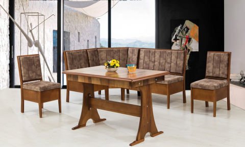 Riva Ekbank+Konfor Masa(Ceviz)