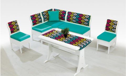 Luna Ekbank+Konfor Masa+Köşe Yastığı