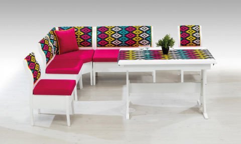 Luna Ekbank+Konfor Masa+Köşe Yastığı