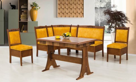 Hicran Ekbank+Konfor Masa(Ceviz)