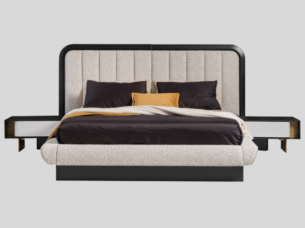 Etro Yatak Odası(217 cm Başlıklı Bazalı Karyola, 160cmX200cm Yataklı)