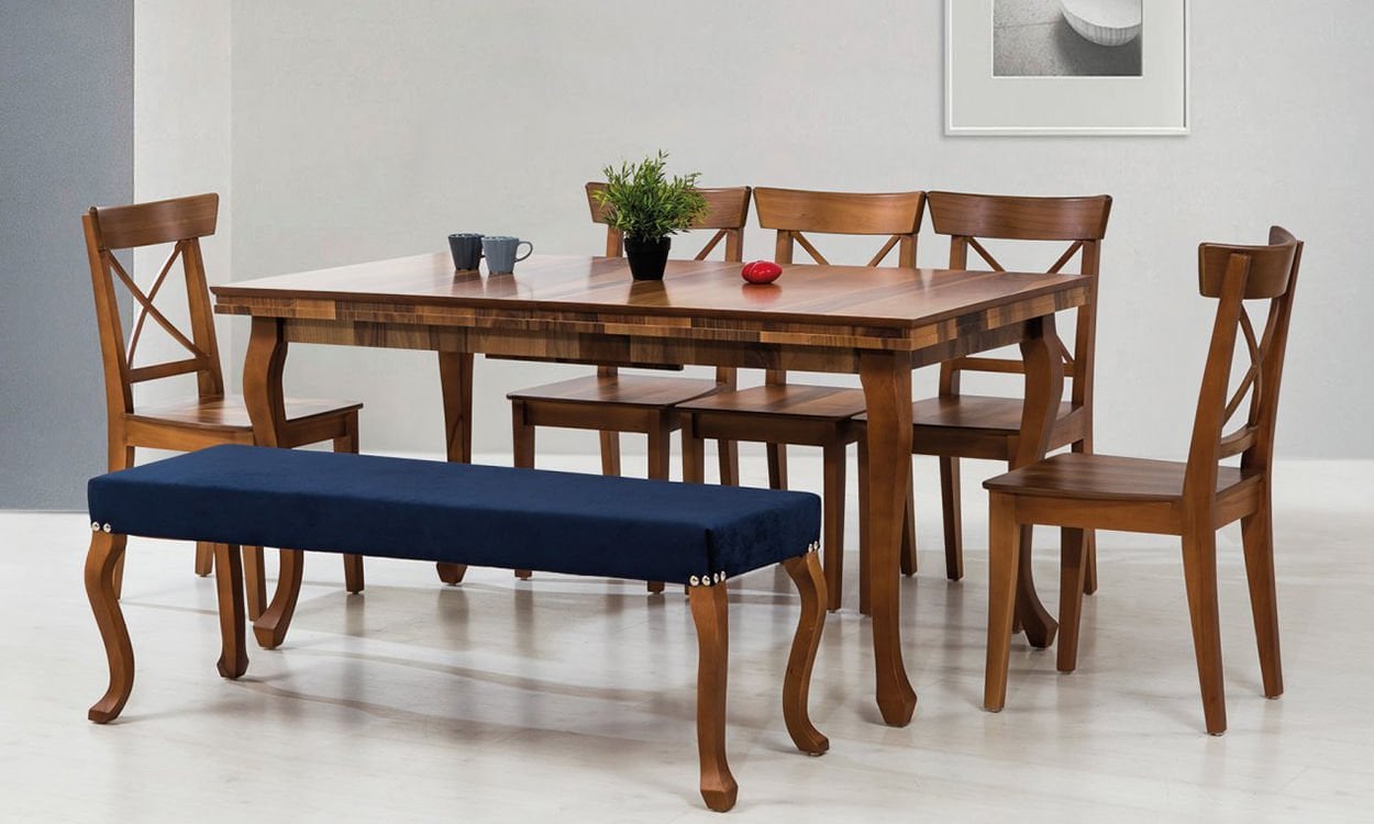 Büyük Lükens  Masa 90*160 (+45 Açılır)Ceviz