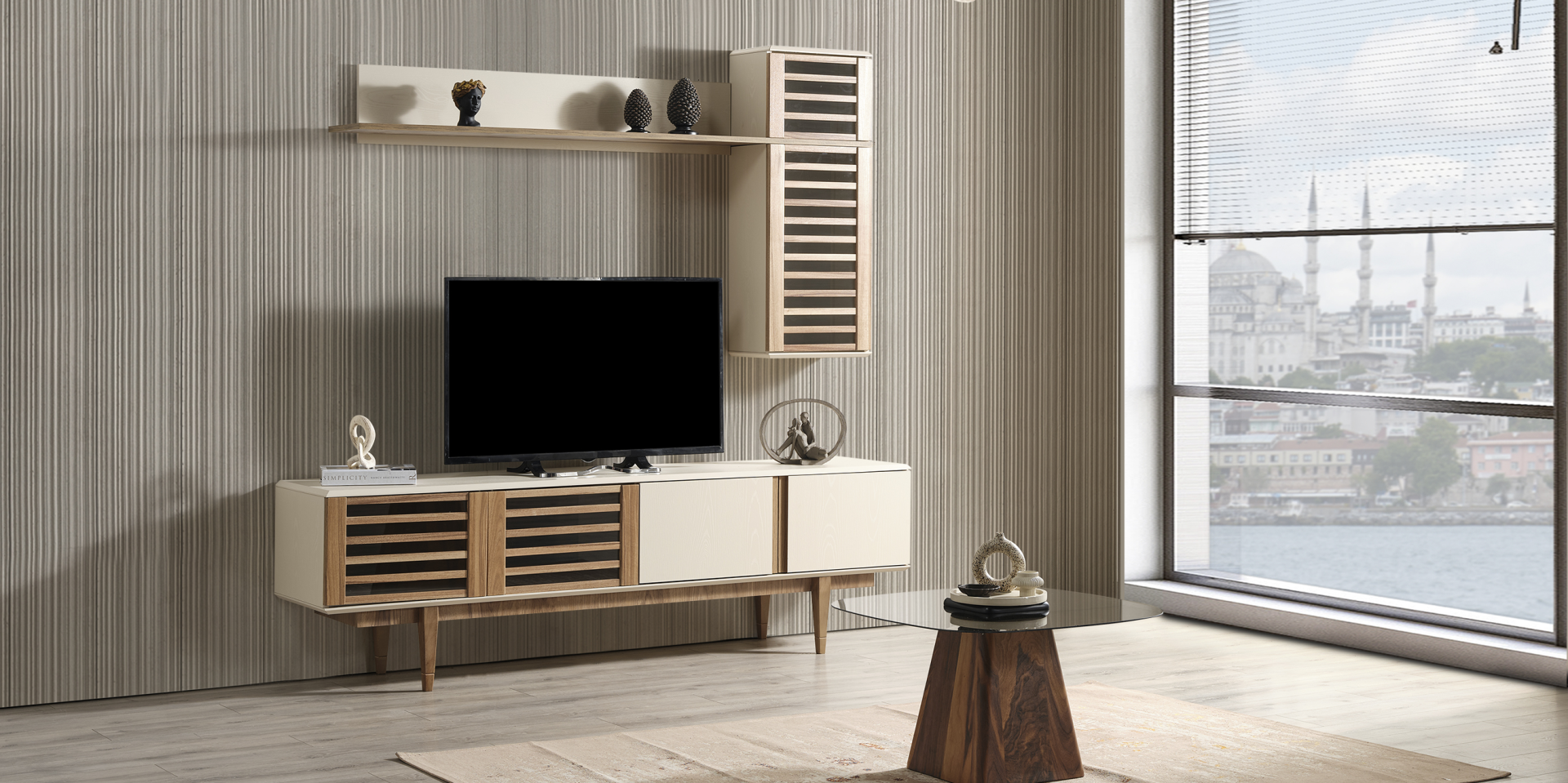 Linda Yemek Odası Takımı TV Ünitesi