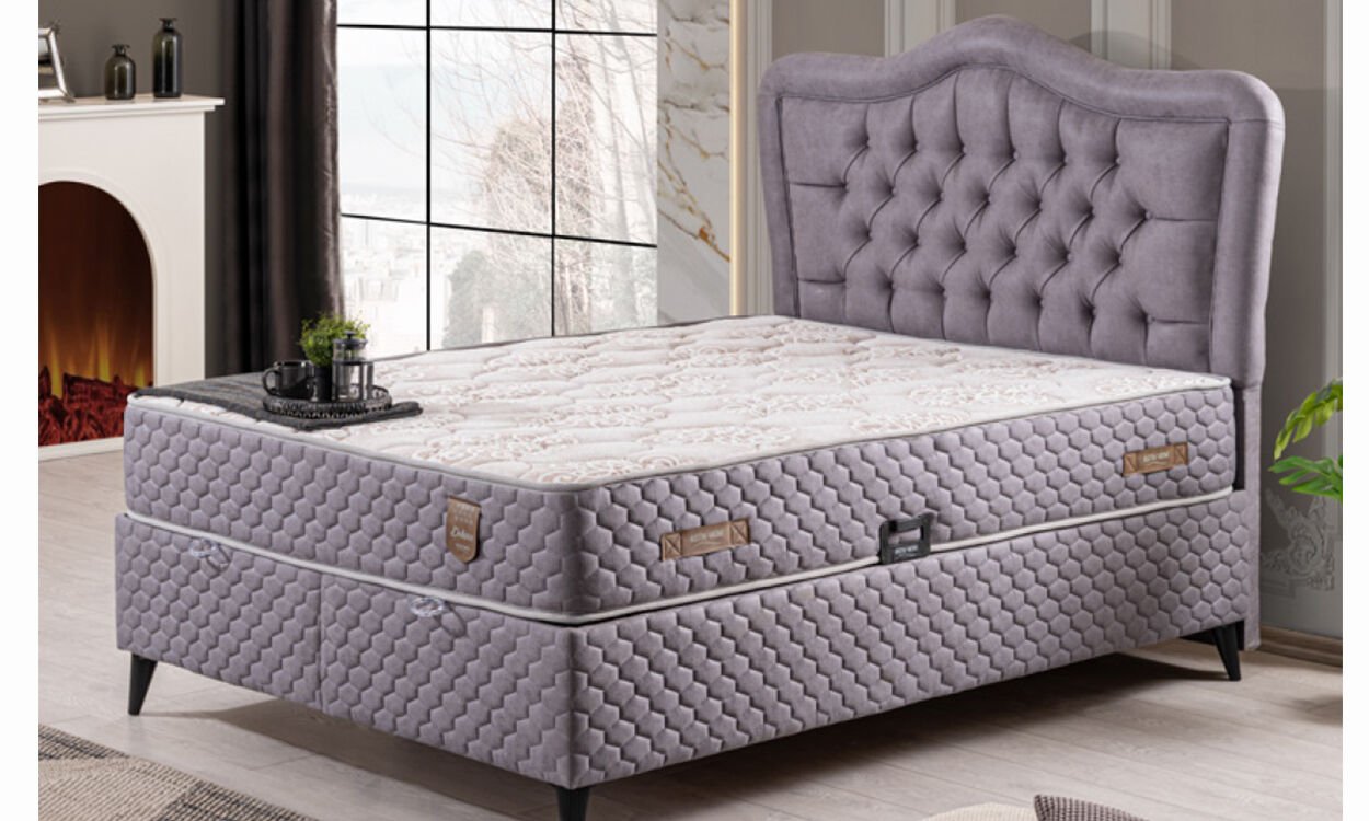 Camelli 160*200 cm Çift Kişilik Başlıklı Baza Seti