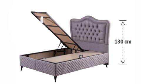 Camelli 180*200 cm Çift Kişilik Başlıklı Baza Seti