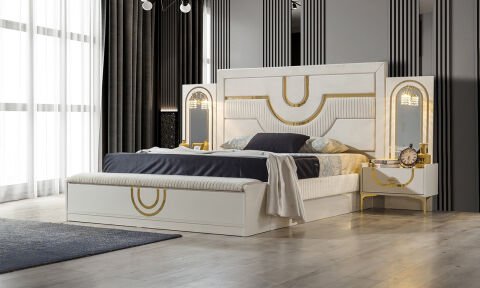 Safir Aytaşı Bazalı Yatak Odası Takımı %100 MDF
