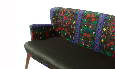 Etnik Desen Yeşil 2+1+1 Çay Seti (Balkon, Salon, Ofis, Cafe)